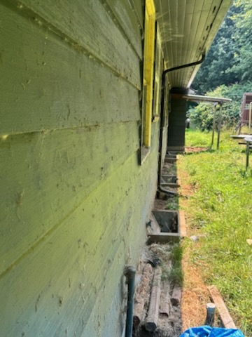 Before and after Siding Cleaning